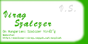 virag szalczer business card